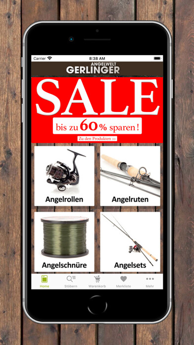 Emulate iPhone app Angelsport Gerlinger Shop using MyAndroid Emulate iPhone app Angelsport Gerlinger Shop using MyAndroid