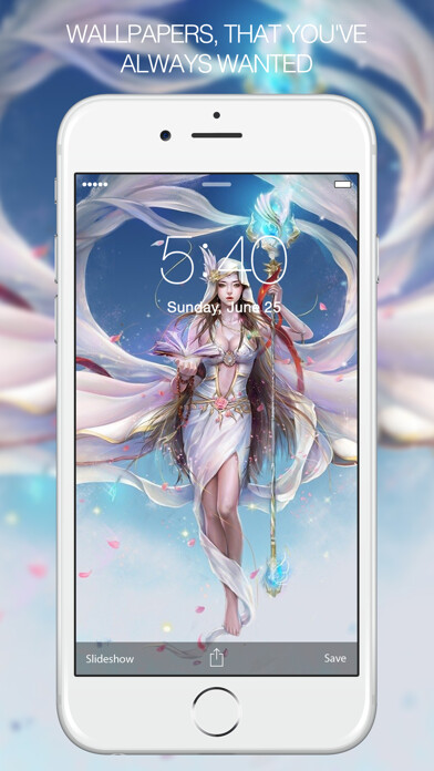 Emulate iPhone app Angel Wallpapers – Fantasy Angel & Fairy Wallpaper using MyAndroid