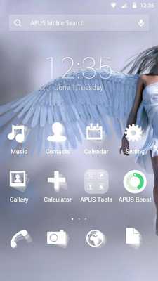 Emulate Android APK Angle Baby theme for APUS