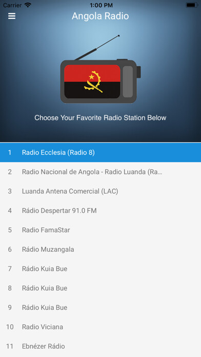 Emulate iPhone app Angola Radio (Rádio angolana) using MyAndroid Emulate iPhone app Angola Radio (Rádio angolana) using MyAndroid