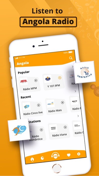 Emulate iPhone app Angola Radio Stations Live using MyAndroid Emulate iPhone app Angola Radio Stations Live using MyAndroid