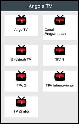 Emulate Android APK Angola TV
