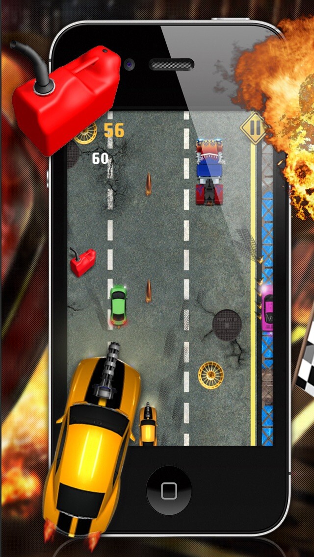 Emulate iPhone app Angry Street Racers - A Free Car Racing Game using MyAndroid