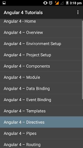 Run android online APK Angular 4 Tutorials from MyAndroid or emulate Angular 4 Tutorials using MyAndroid