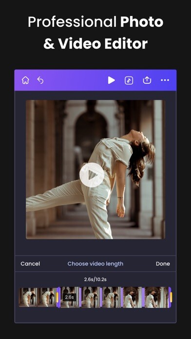 Emulate iPhone app Animaker Video Maker & Editor using MyAndroid
