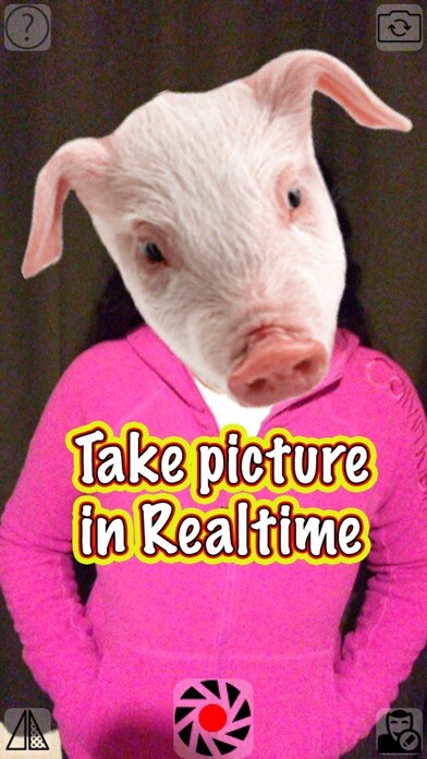 Emulate iPhone app Animal Cam - Swap your face with the head of funny animals such as: cats, dogs, bears, pigs, wolfs, fish or birds from your camera using MyAndroid Emulate iPhone app Animal Cam - Swap your face with the head of funny animals such as: cats, dogs, bears, pigs, wolfs, fish or birds from your camera using MyAndroid