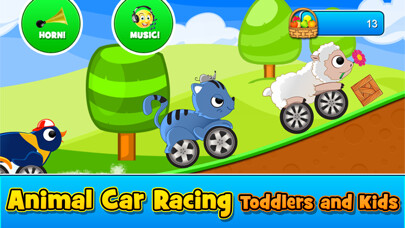 Emulate iPhone app Animal Cars Kids Racing Game using MyAndroid