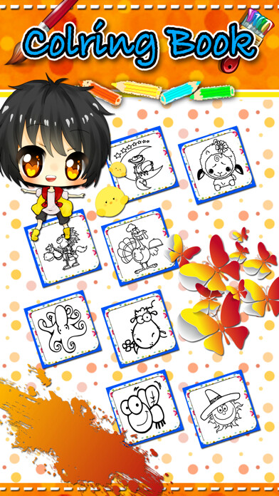 Emulate iPhone app animal cartoon coloring book for kids 2 using MyAndroid Emulate iPhone app animal cartoon coloring book for kids 2 using MyAndroid