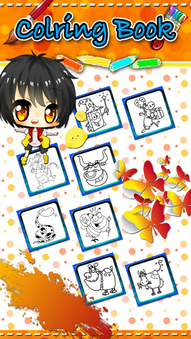 Emulate iPhone app animal cartoon coloring book for kids 4 using MyAndroid Emulate iPhone app animal cartoon coloring book for kids 4 using MyAndroid