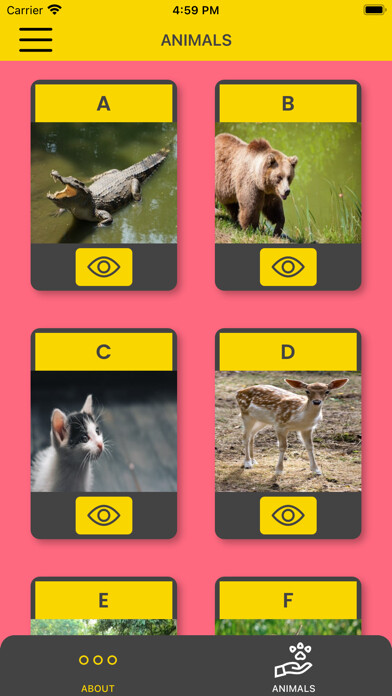 Emulate iPhone app AnimalDictionario using MyAndroid Emulate iPhone app AnimalDictionario using MyAndroid