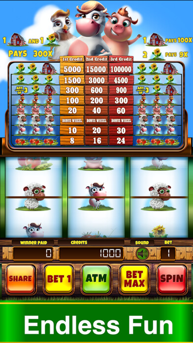 Emulate iPhone app Animal Fun Slots Free Classic Top Slot Machine using MyAndroid