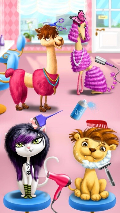 Emulate iPhone app Animal Hair Salon - Kids Game using MyAndroid Emulate iPhone app Animal Hair Salon - Kids Game using MyAndroid