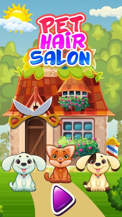 Emulate iPhone app Animal Hair Salon Makeover using MyAndroid