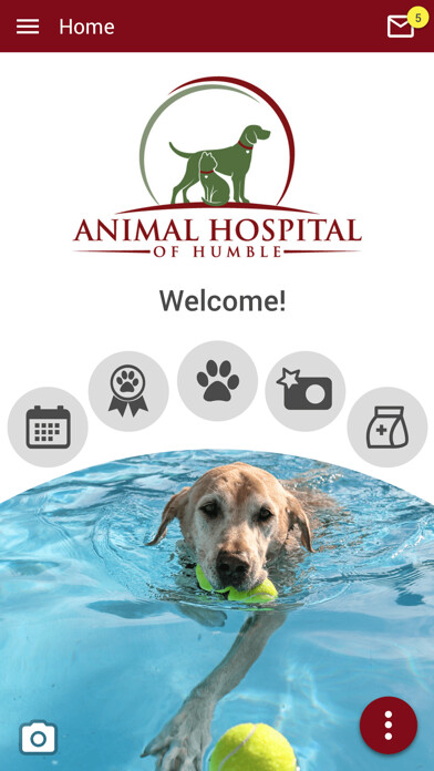 Emulate iPhone app Animal Hospital of Humble using MyAndroid