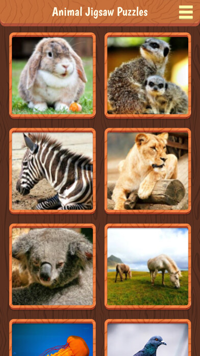 Emulate iPhone app Animal Jigsaw Puzzles Game + using MyAndroid