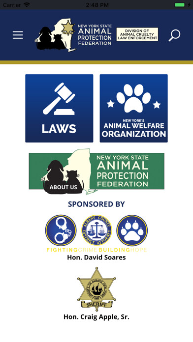 Emulate iPhone app Animal Laws of NYS using MyAndroid Emulate iPhone app Animal Laws of NYS using MyAndroid