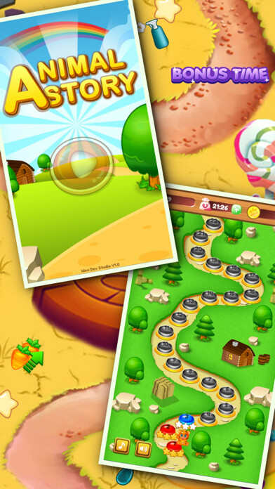Emulate iPhone app Animal math zoo story game free using MyAndroid
