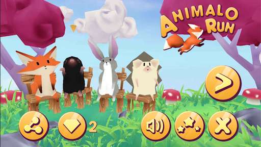 Run android online APK Animalo Run 3d : Fox, Hedgehog, Rabbit, Mole from MyAndroid or emulate Animalo Run 3d : Fox, Hedgehog, Rabbit, Mole using MyAndroid