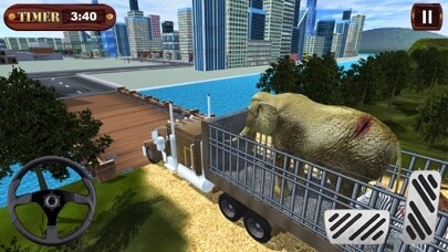 Emulate iPhone app Animal Rescue Transporter Truck & 3D driving game using MyAndroid