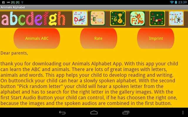 Emulate Android APK Animals Alphabet - ABC Emulate Android APK Animals Alphabet - ABC