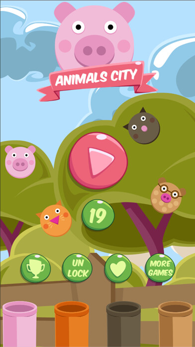 Emulate iPhone app Animals City - Air Swap Version using MyAndroid