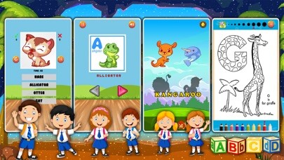 Emulate iPhone app Animals Coloring Abc Shape Puzzle Game For Kids using MyAndroid