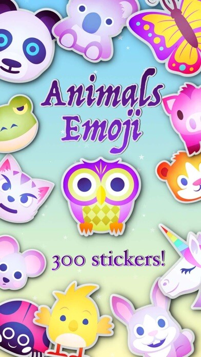 Emulate iPhone app Animals Emoji  Stickers using MyAndroid