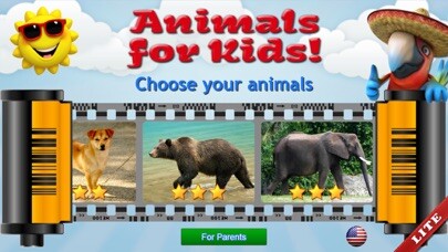 Emulate iPhone app Animals for Kids, toddler game using MyAndroid