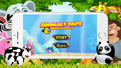 Emulate iPhone app Animals Half Face for kids using MyAndroid