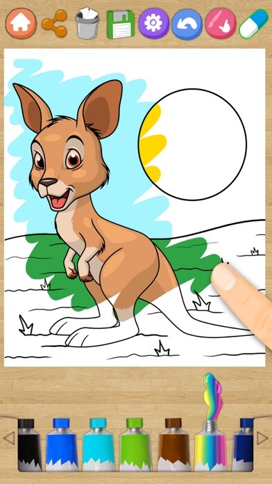 Emulate iPhone app Animals magic coloring pages – kids coloring book using MyAndroid Emulate iPhone app Animals magic coloring pages – kids coloring book using MyAndroid