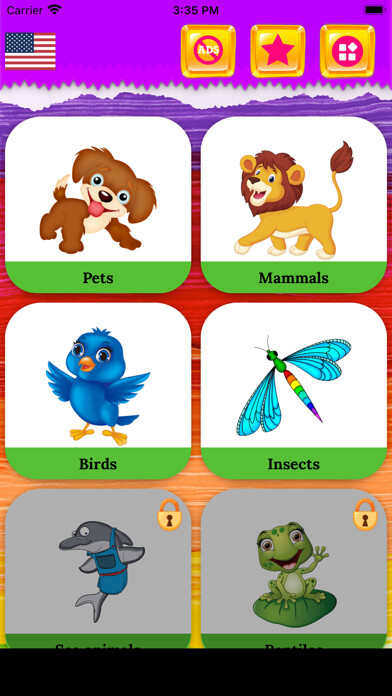 Emulate iPhone app Animal Sounds and Photos using MyAndroid