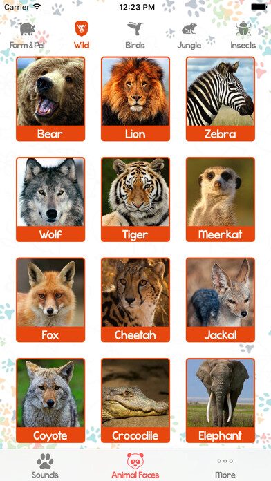 Emulate iPhone app Animal Sounds and Pictures for Baby using MyAndroid Emulate iPhone app Animal Sounds and Pictures for Baby using MyAndroid