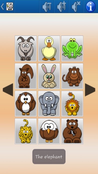 Emulate iPhone app Animal Sounds XL using MyAndroid