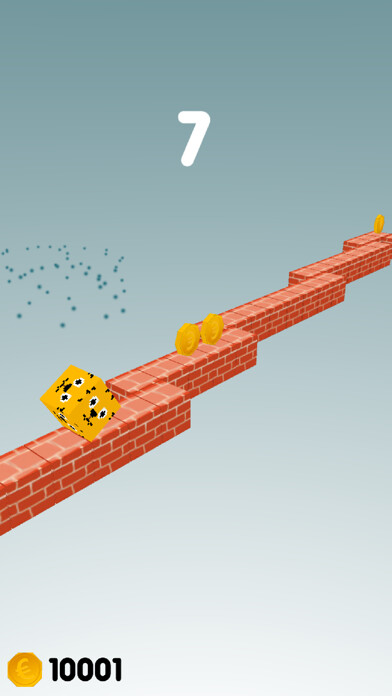 Emulate iPhone app Animals Path - tap and flips cube to change lane using MyAndroid