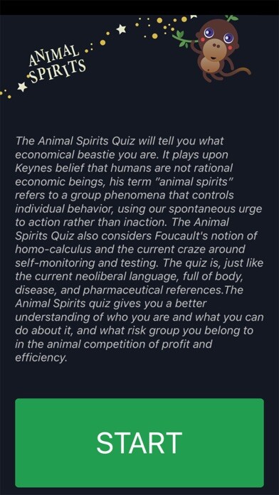 Emulate iPhone app Animal Spirits Quiz using MyAndroid