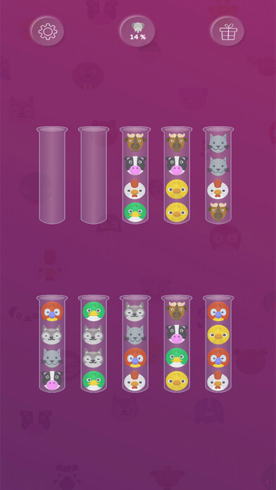 Emulate iPhone app Animals Sort Puzzle using MyAndroid Emulate iPhone app Animals Sort Puzzle using MyAndroid
