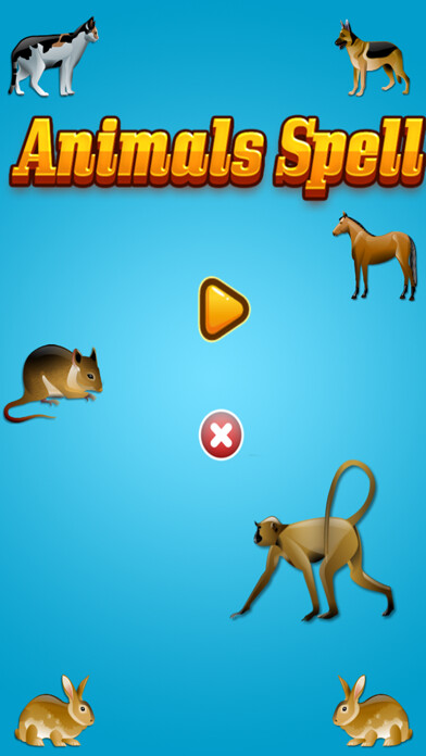Emulate iPhone app Animals Spell - Learn To Spell using MyAndroid