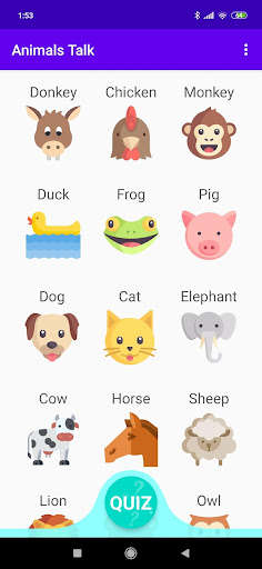 Run android online APK Animals Talk: Learn Sounds and Names of Animals from MyAndroid or emulate Animals Talk: Learn Sounds and Names of Animals using MyAndroid