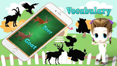Emulate iPhone app animals vocabulary exercises kindergarten using MyAndroid