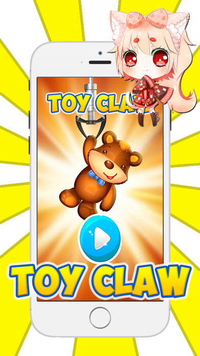 Emulate iPhone app Animal Toy Prize Claw Machine - Puzzle Free Fun Game  for kids using MyAndroid