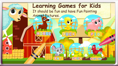 Emulate iPhone app Animal Vocab & Coloring - The artstudio for kids using MyAndroid