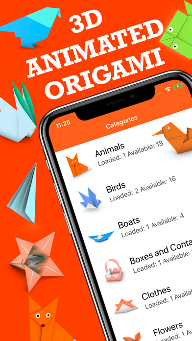 Emulate iPhone app Animated 3D Origami using MyAndroid Emulate iPhone app Animated 3D Origami using MyAndroid