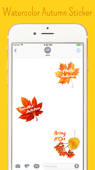 Emulate iPhone app Animated Autumn Season Sticker using MyAndroid Emulate iPhone app Animated Autumn Season Sticker using MyAndroid