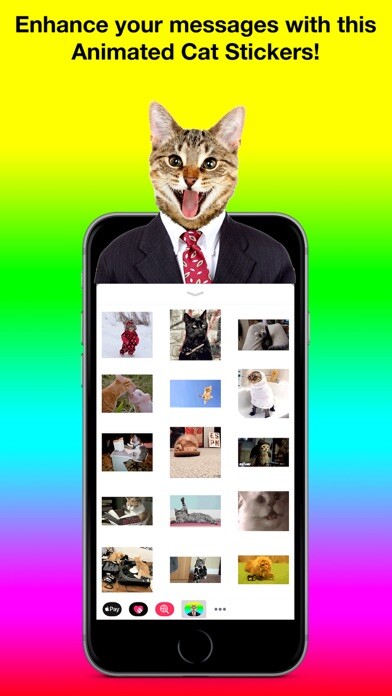 Emulate iPhone app Animated Cat Stickers Pro using MyAndroid Emulate iPhone app Animated Cat Stickers Pro using MyAndroid