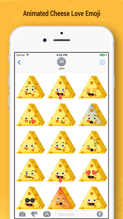 Emulate iPhone app Animated Cheese Love Emoji using MyAndroid Emulate iPhone app Animated Cheese Love Emoji using MyAndroid