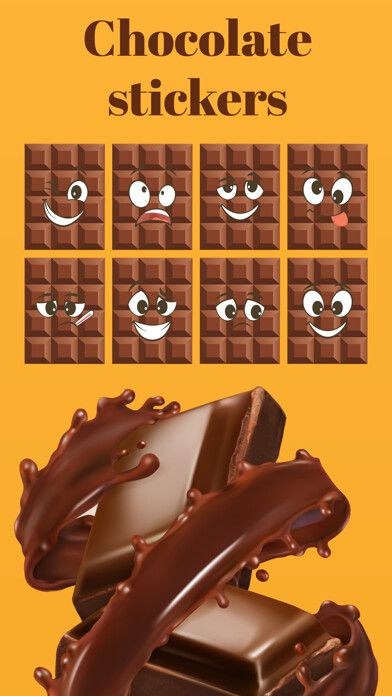 Emulate iPhone app Animated Chocolate Stickers using MyAndroid Emulate iPhone app Animated Chocolate Stickers using MyAndroid