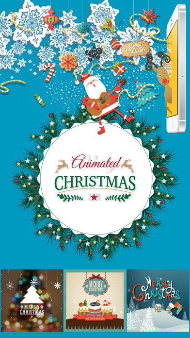 Emulate iPhone app Animated Christmas Stickers - using MyAndroid Emulate iPhone app Animated Christmas Stickers - using MyAndroid