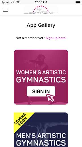 Run android online APK Animated Gymnastics from MyAndroid or emulate Animated Gymnastics using MyAndroid