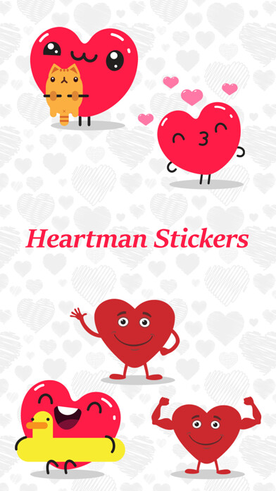 Emulate iPhone app Animated Heartman Emojis using MyAndroid
