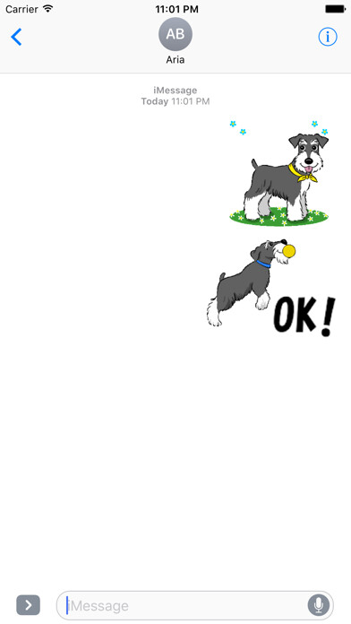 Emulate iPhone app Animated Miniature Schnauzer using MyAndroid Emulate iPhone app Animated Miniature Schnauzer using MyAndroid